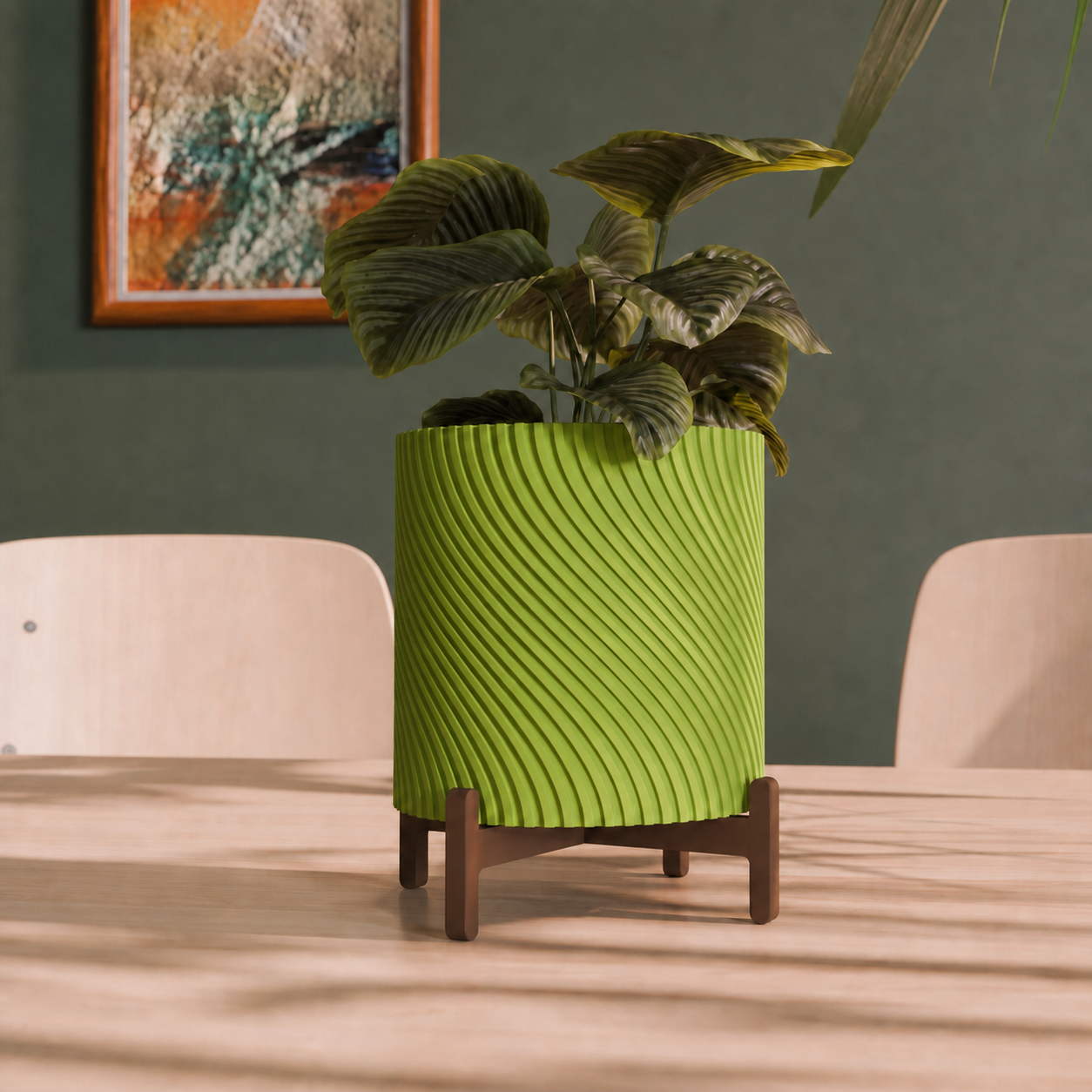 Spira – snoet plantepotteskjuler med stand