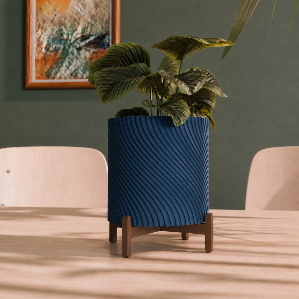 Spira – snoet plantepotteskjuler med stand