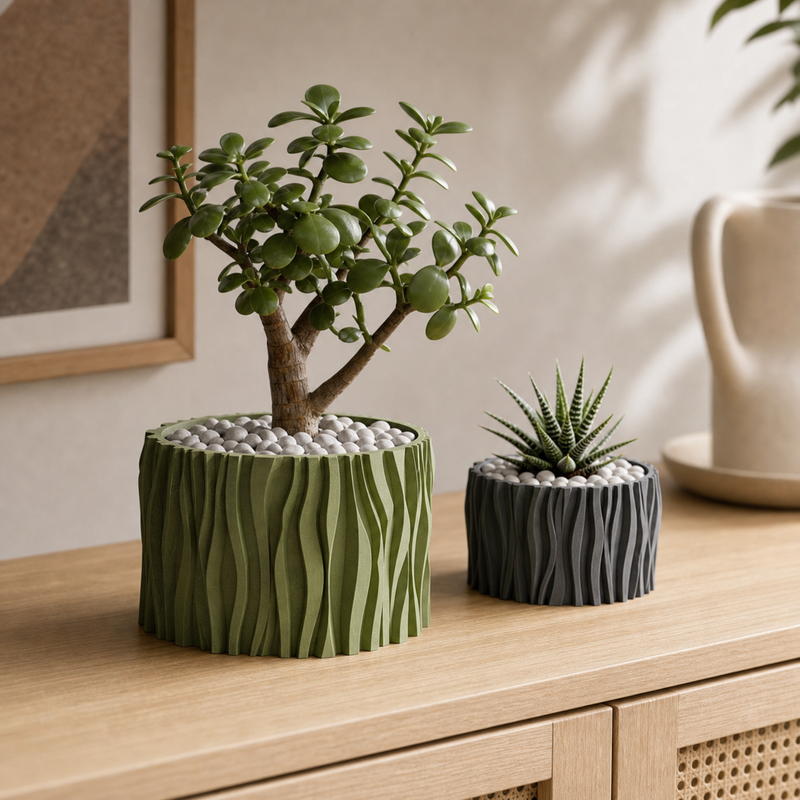 Stubbe – bølget plantepotte