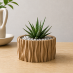 Stubbe boelget plantepotte i Desert Tan