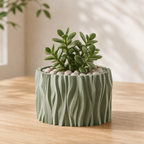 Stubbe boelget plantepotte i Sage Green