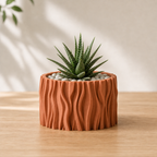 Stubbe boelget plantepotte i Terracotta