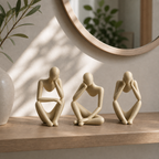 Tanke - Skulpturelt figursaet - Silk Gold