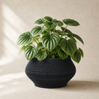 Vaeva vaevet plantepotte i Midnight Black